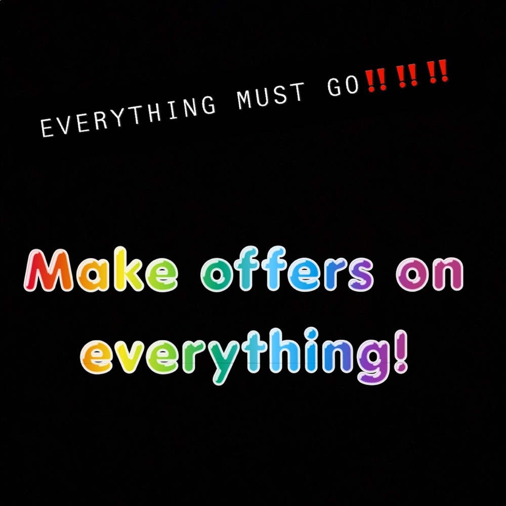 Make your best offer! Cleaning out my closet!